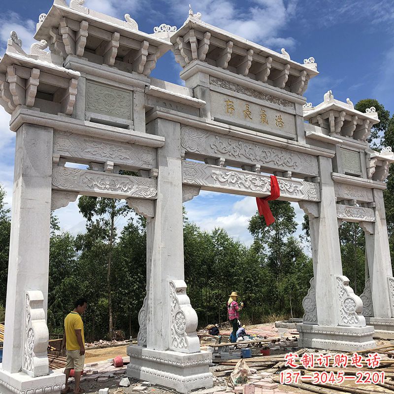 泉州石雕牌坊陵墓雕塑,让你的家族历史永载史册