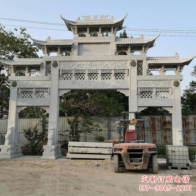 泉州石雕牌坊楼兰雕塑产品介绍: