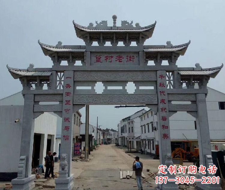 泉州尊贵古典——牌楼石雕塑