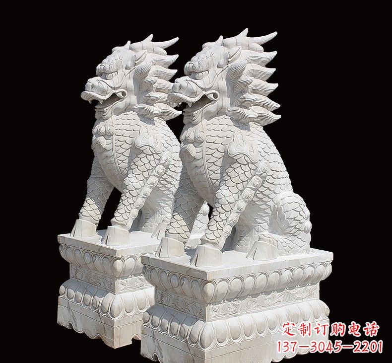 泉州中领雕塑推出麒麟雕塑一对