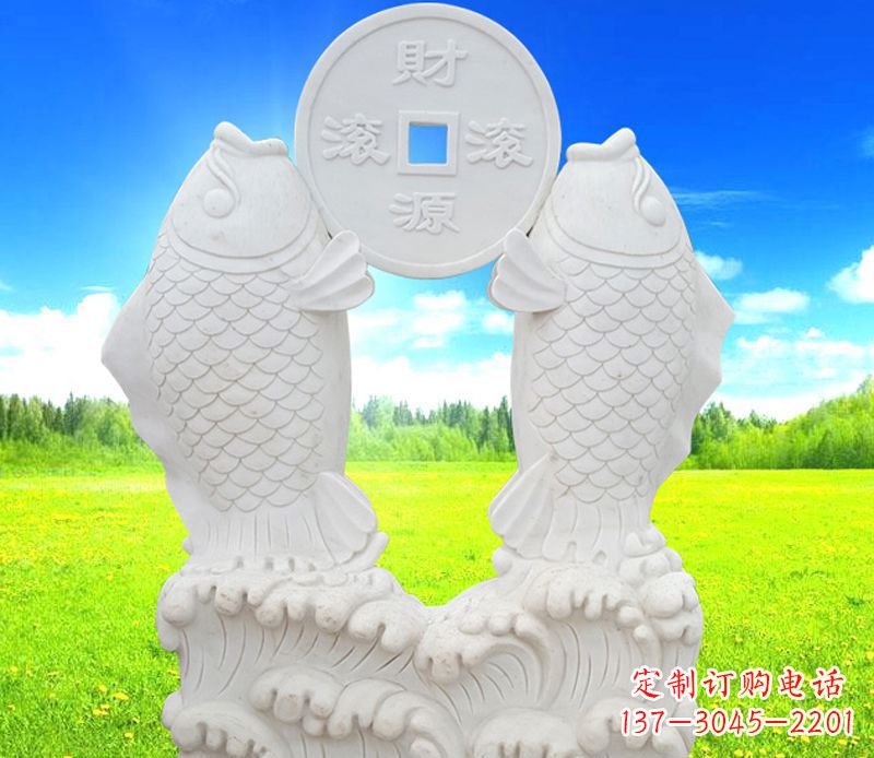 泉州招财进宝——鲤鱼石雕