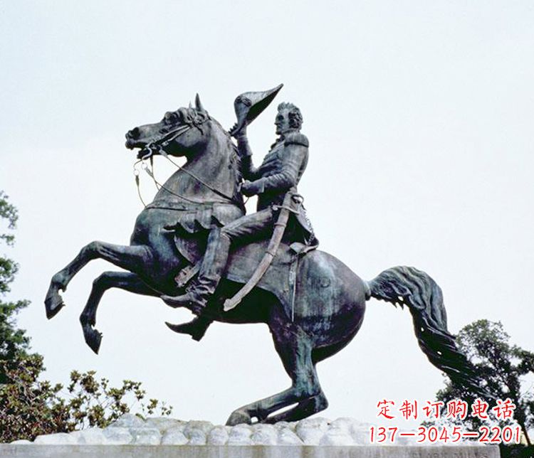 泉州石雕西方骑马人物雕塑