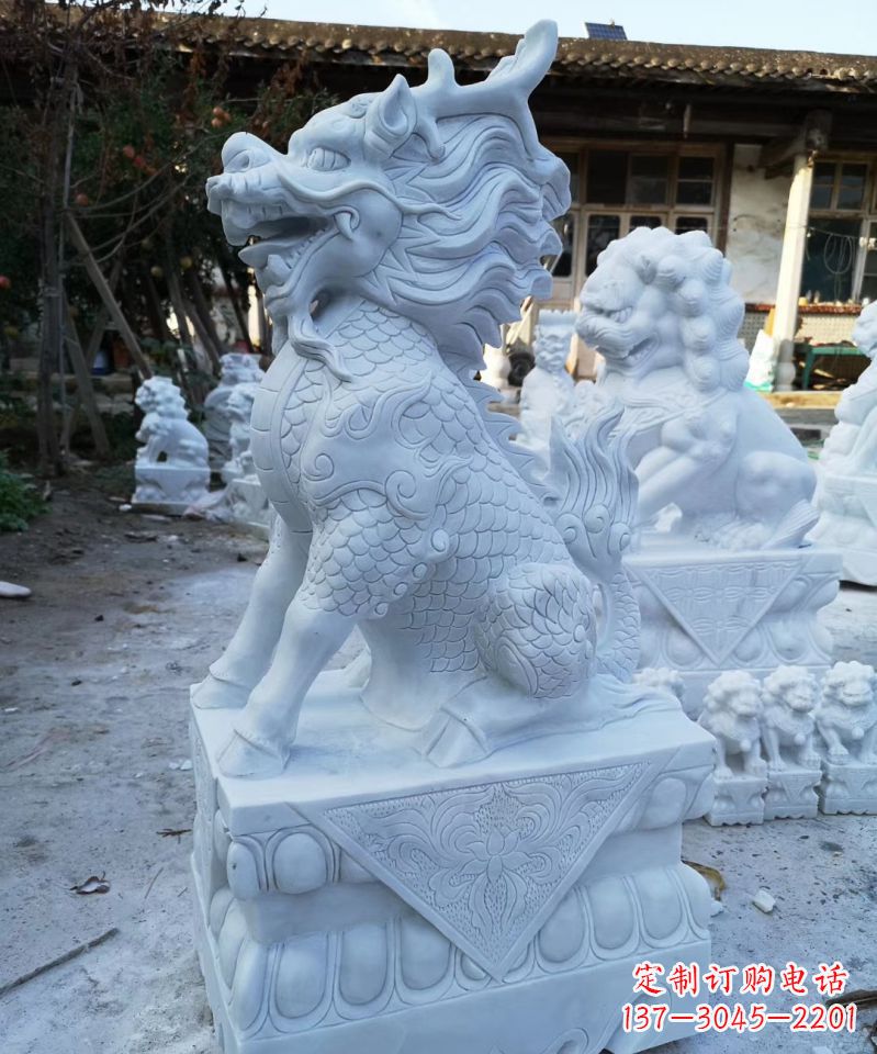 泉州石雕镇宅麒麟动物雕塑