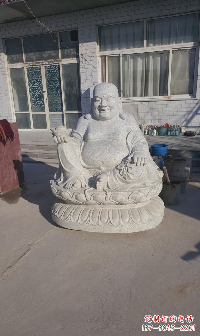 泉州石雕坐式弥勒佛