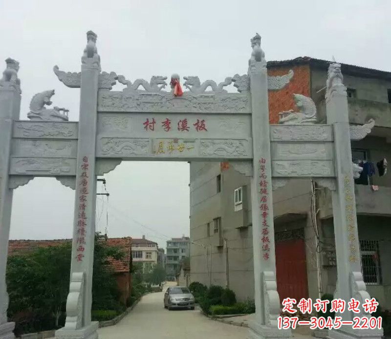 泉州石牌坊三门牌坊石雕 (2)