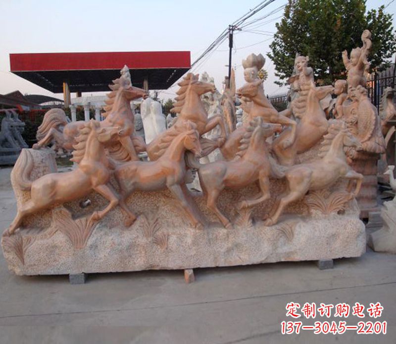 泉州石头奔马雕塑
