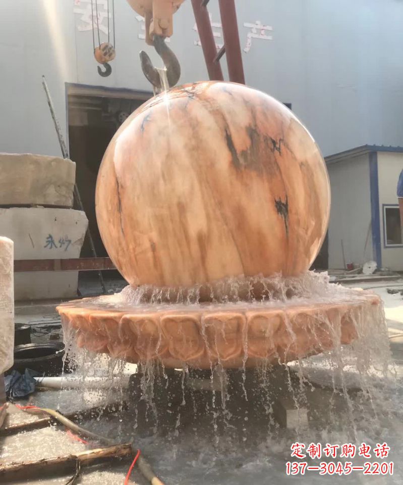 泉州时来运转风水球石雕