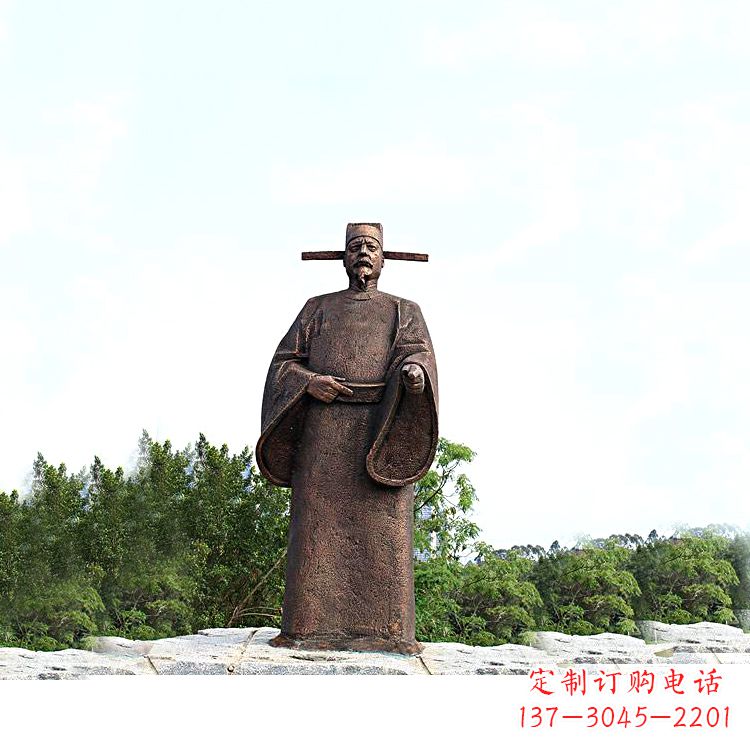 泉州世界法医学鼻祖纯铜宋慈公园景区终归历史名人雕像
