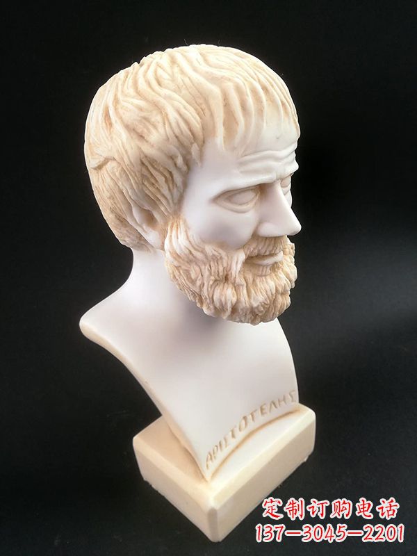 泉州世界古代史上伟大的哲学家亚里士多德石雕胸像古希腊人物雕塑