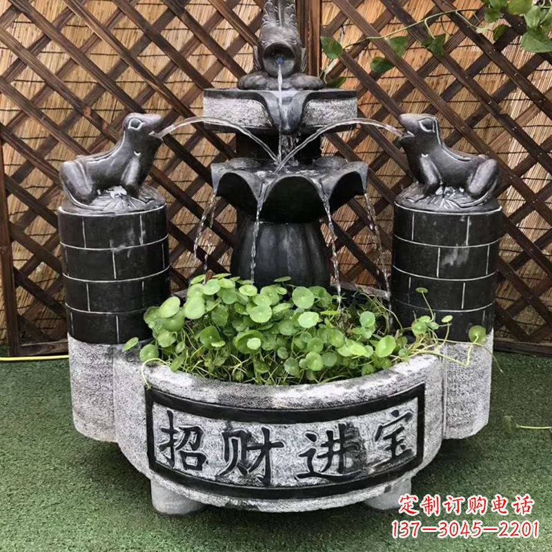 泉州双层喷泉石雕
