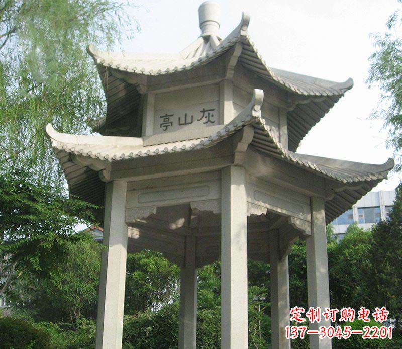 泉州双层石凉亭石雕