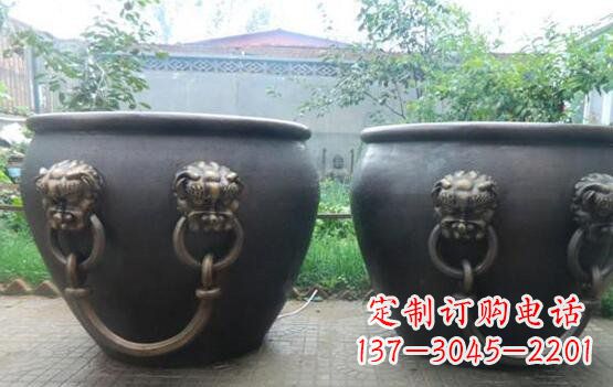 泉州水缸寺庙景观铜雕