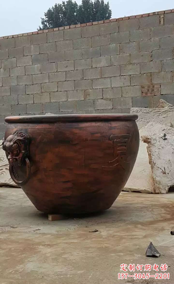 泉州水缸铜雕