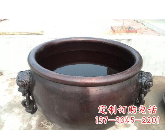 泉州水缸寺庙铜雕