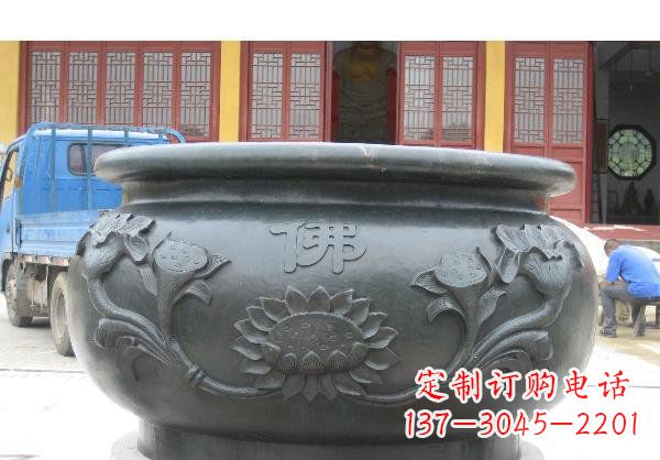 泉州水缸寺庙铜雕 (2)