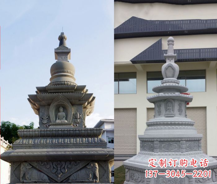 泉州寺庙景观舍利塔石雕 (3)