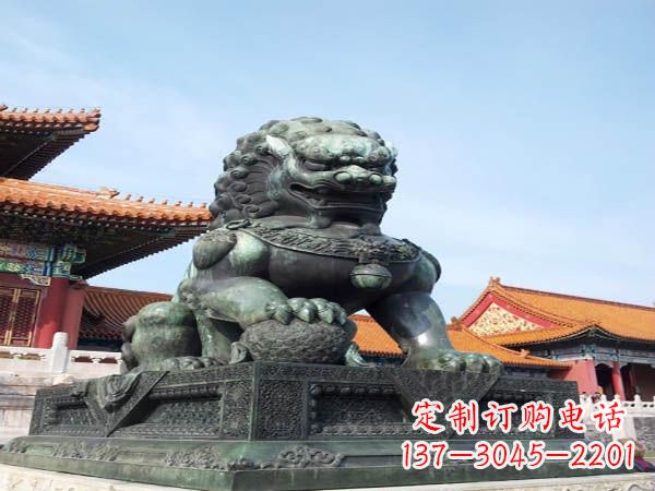 泉州寺庙青铜狮子