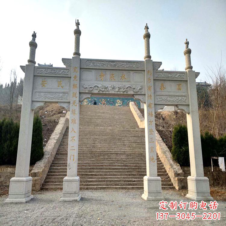 泉州寺庙入口无楼牌坊