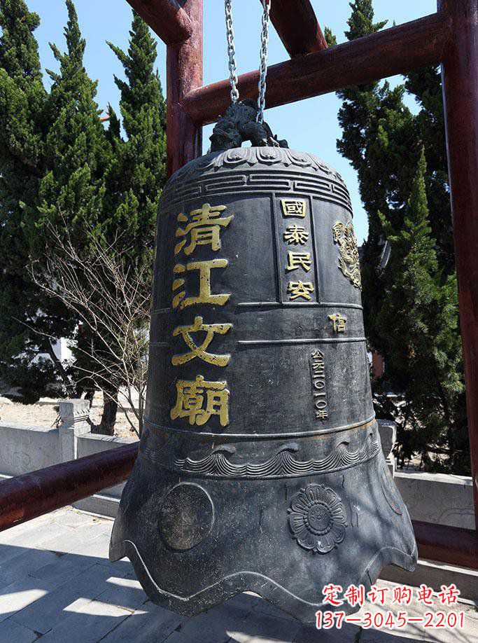 泉州寺庙铜钟雕塑 (5)