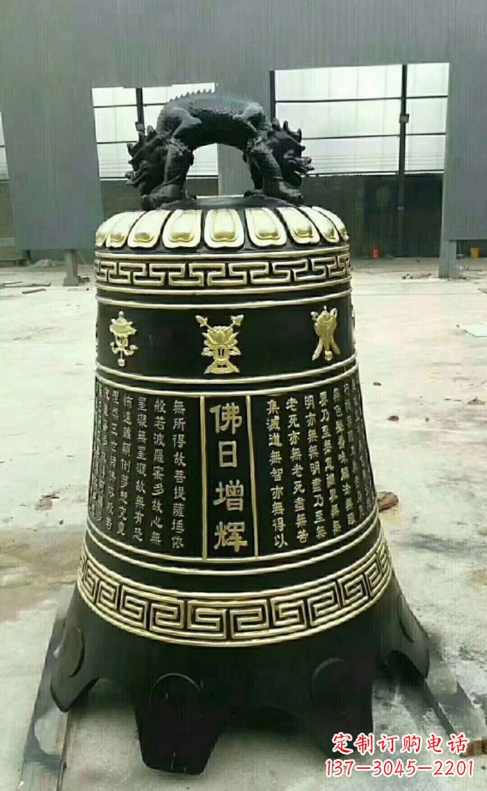 泉州寺庙铜钟雕塑 (6)
