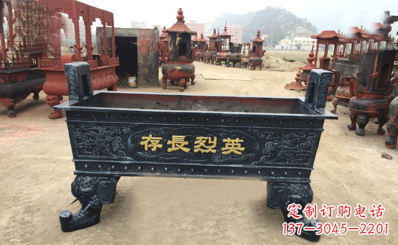 泉州寺庙香炉铜雕 (4)