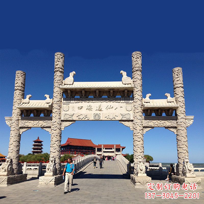 泉州寺院大门无楼石牌坊