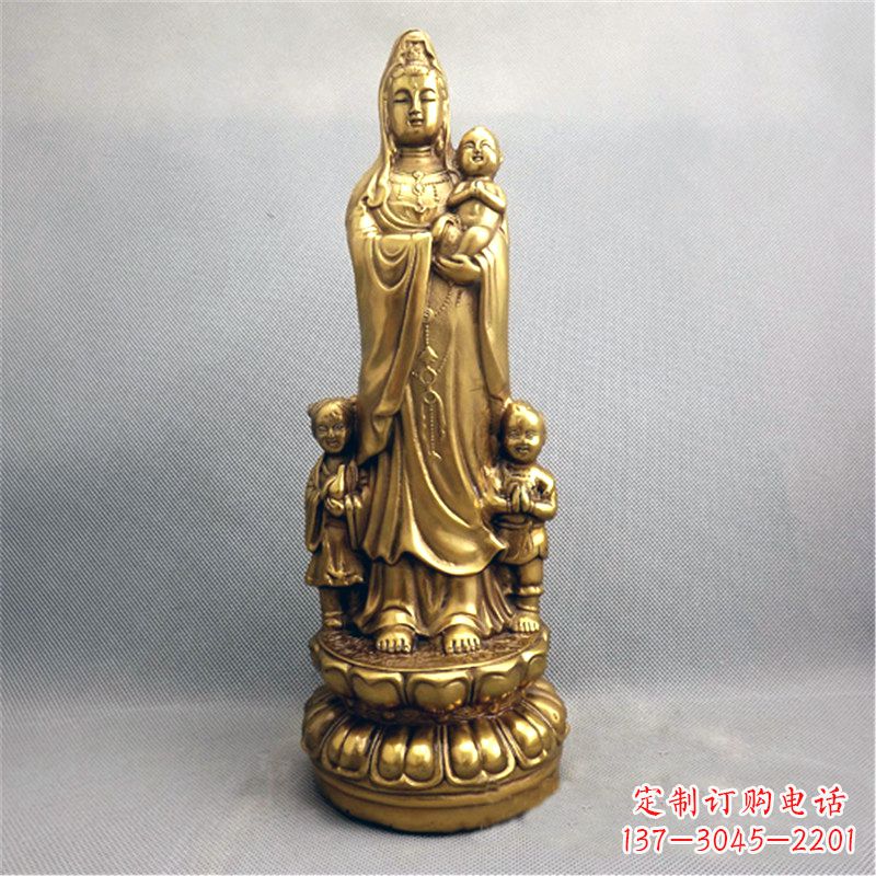 泉州送子观音纯铜雕塑