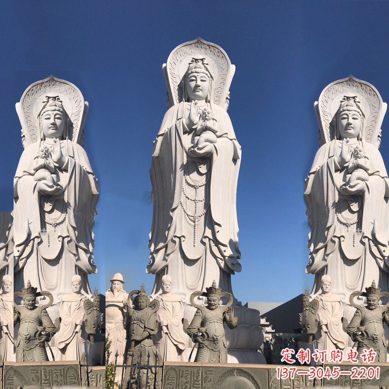 泉州送子观音大型石雕塑
