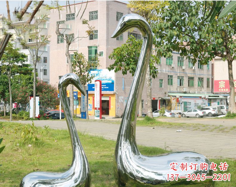 泉州天鹅抽象不锈钢雕塑112