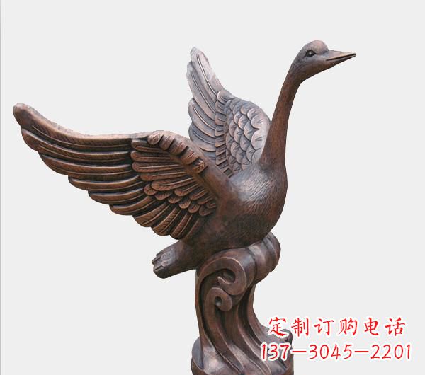 泉州天鹅锻铜雕塑