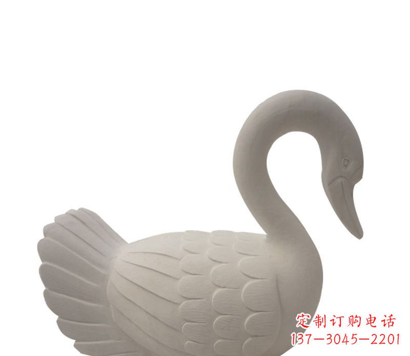 泉州天鹅俯身广场景观石雕