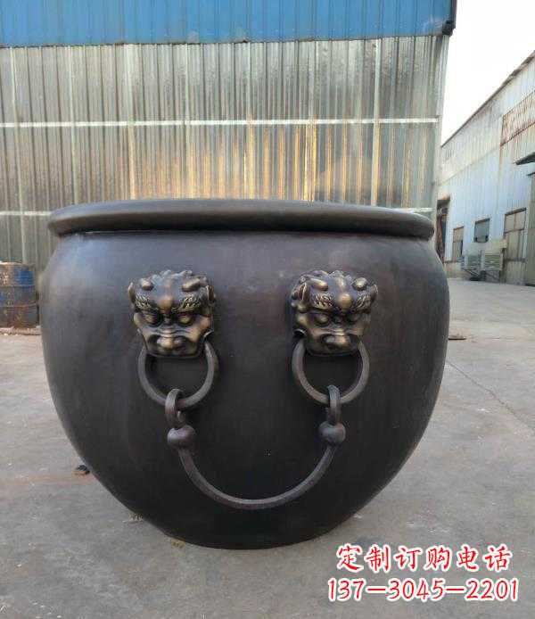 泉州庭院水缸铜雕