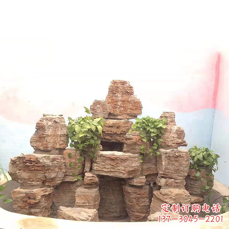 泉州庭院园林假山鱼池