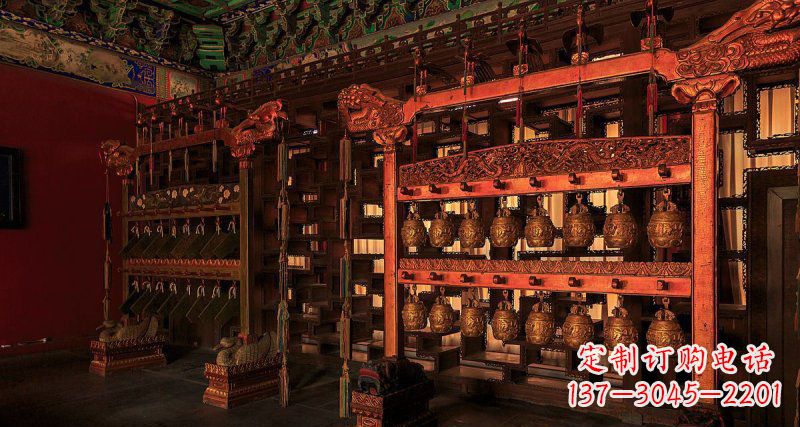 泉州铜编钟古代乐器铜雕