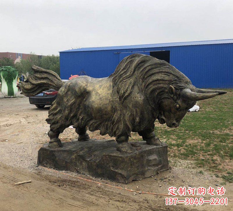 泉州铜雕奔牛雕塑