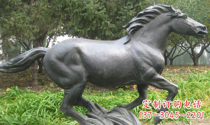 泉州铜雕奔马公园动物雕塑
