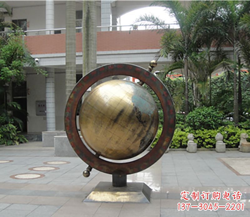 泉州铜雕地球仪