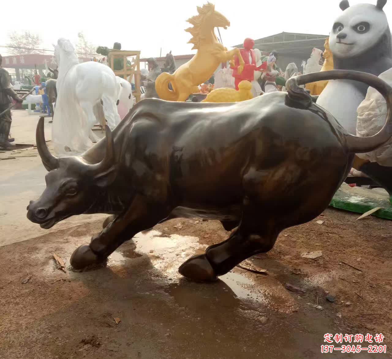 泉州铜雕动物牛