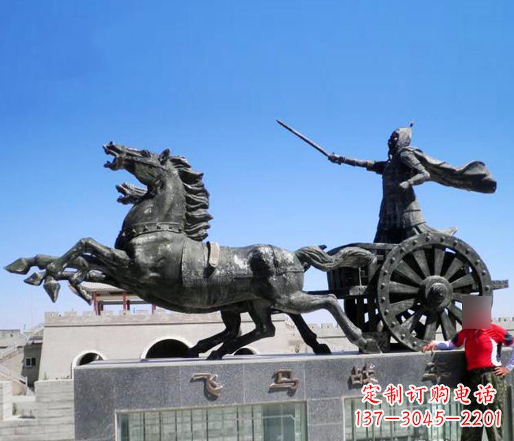 泉州铜雕飞马战车