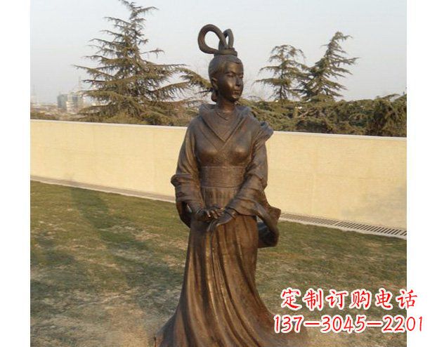 泉州铜雕古代美女人物雕塑