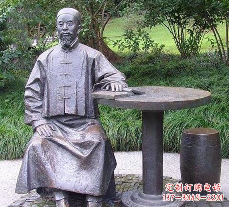 泉州铜雕古代名人李鸿章雕塑