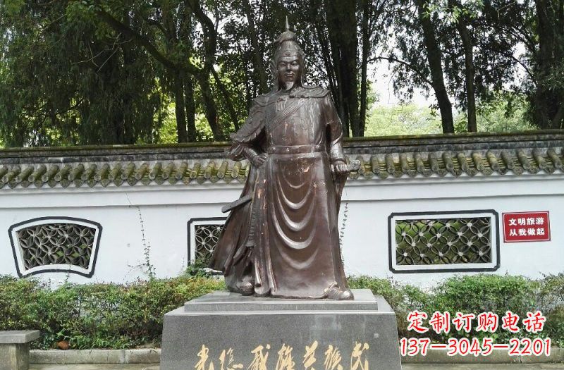 泉州铜雕古代名人戚继光