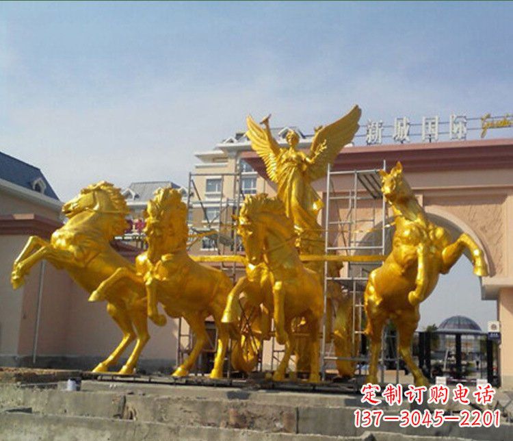 泉州铜雕广场阿波罗战马雕塑