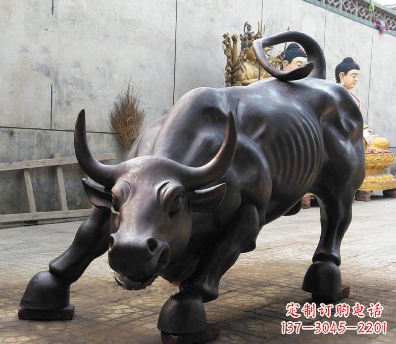 泉州铜雕广场华尔街动物牛 (2)