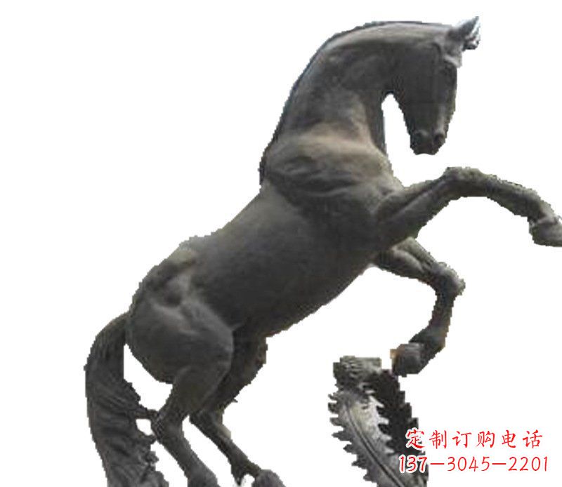 泉州铜雕广场街道景观摆件动物马雕塑