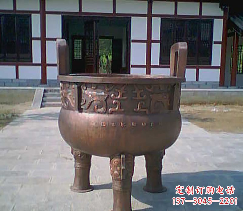 泉州铜雕广场圆形香炉
