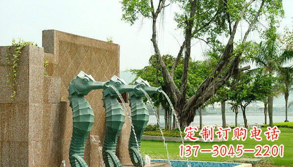 泉州铜雕海马雕塑