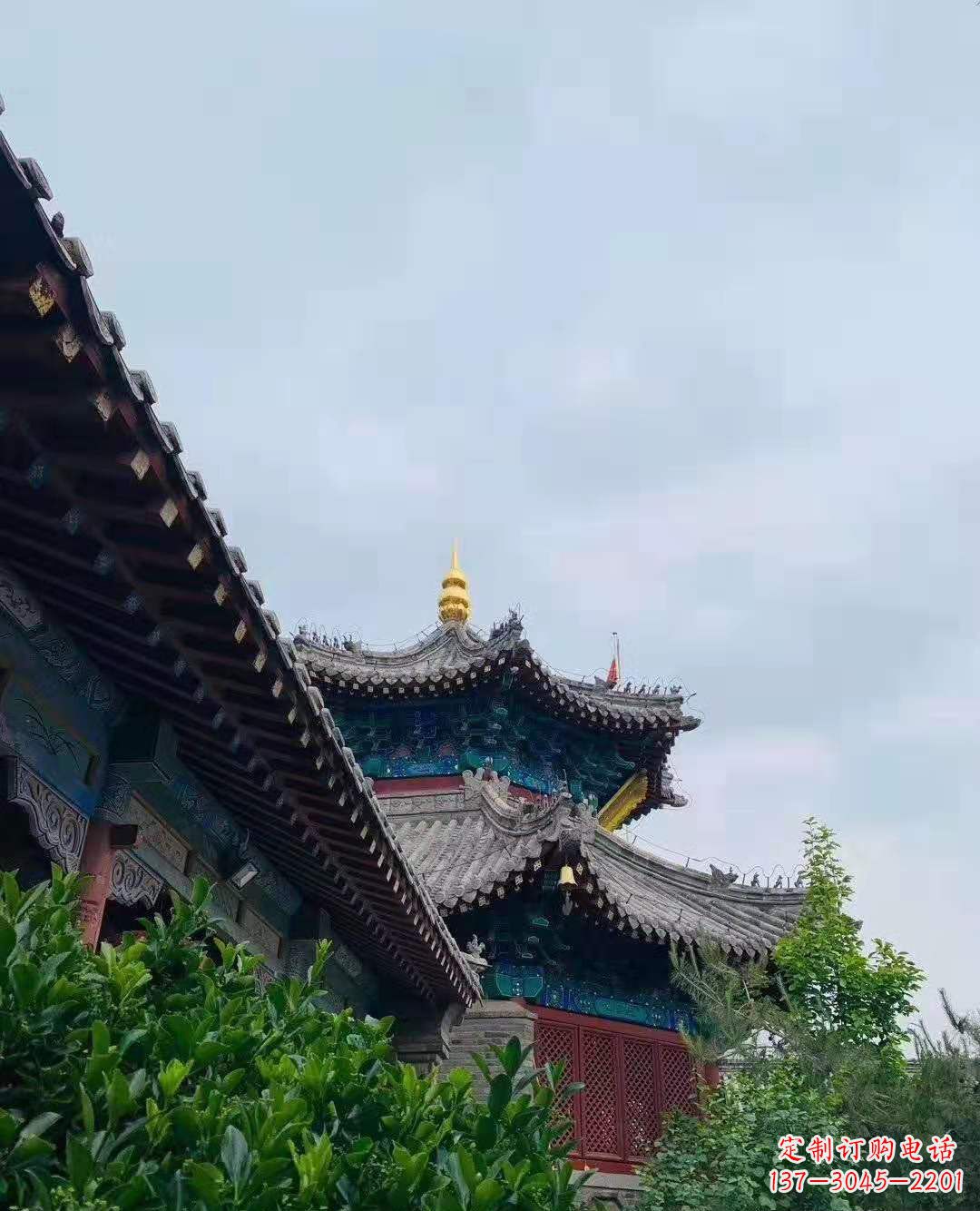 泉州铜雕葫芦塔顶寺庙摆件