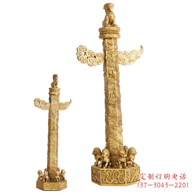 泉州铜雕华表柱