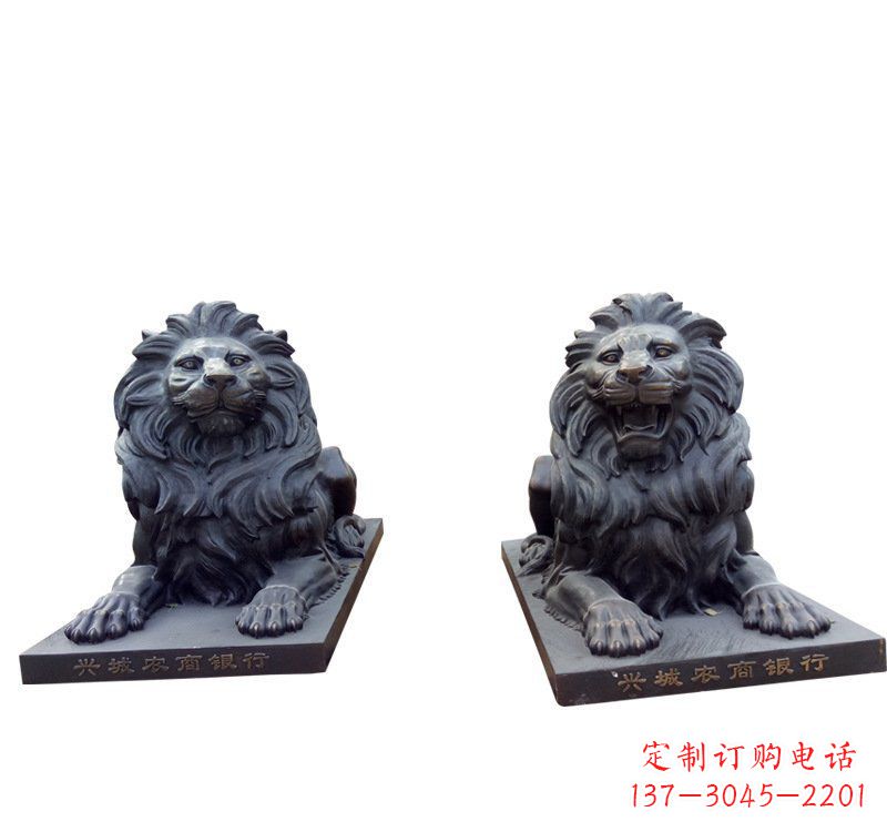 泉州铜雕汇丰狮子 (2)